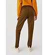 Дамски панталон в цвят маслина Marena-1 снимка