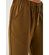 Дамски панталон в цвят маслина Marena-3 снимка
