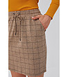 Кафява пола на каре с джобове Izara-3 снимка