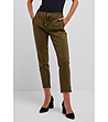 Дамски панталон в цвят маслина Sisi-0 снимка