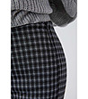 Дамски панталон в сиви нюанси на каре Lena-3 снимка