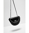 Черна дамска чанта с верижка-1 снимка