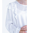 Бяла детска блуза Perle-4 снимка