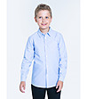 Памучна светлосиня детска риза Crest-0 снимка
