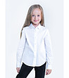 Бяла детска памучна риза Sheila-0 снимка
