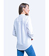 Дамска памучна риза Joliet в цвят крем -1 снимка
