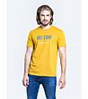 Жълта памучна мъжка тениска Bruno-0 снимка