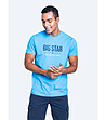 Светлосиня памучна мъжка тениска Bruno-0 снимка
