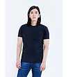 Памучна мъжка тениска в черно Supiclassic-0 снимка