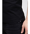 Памучна мъжка тениска в черно Supiclassic-2 снимка