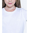 Детска памучна тениска в цвят крем Maddalena-2 снимка