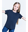 Детска памучна тениска в тъмносиньо Maddalena-0 снимка