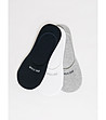 Комплект от 3 чифта унисекс памучни чорапи в черно, бяло и сиво-1 снимка