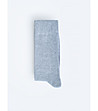 Сиви мъжки чорапи с памук Longi-2 снимка