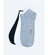 Комплект от 3 чифта чорапи в цвят крем, сиво и черно Marc-0 снимка
