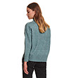 Дамски пуловер в син нюанс-1 снимка
