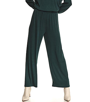 Тъмнозелен дамски панталон снимка