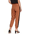 Дамски панталон в цвят камел-1 снимка