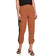 Дамски панталон в цвят камел Tina-2 снимка