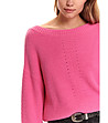 Розов дамски пуловер-3 снимка