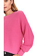 Розов дамски пуловер-4 снимка