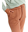 Дамски панталон в бежов нюанс-2 снимка