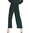 Тъмнозелен дамски панталон-0 снимка