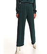 Тъмнозелен дамски панталон-2 снимка