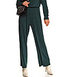 Тъмнозелен дамски панталон-3 снимка