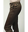 Дамски панталон в цвят каки-3 снимка