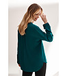 Дамска блуза в цвят тюркоаз с джобове Luciana-1 снимка