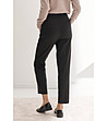 Дамски черен панталон Maltani с колан-1 снимка