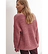 Дамски пуловер в розово Roti-1 снимка