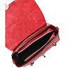 Дамска кожена чанта в червено Rika-3 снимка