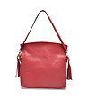 Дамска червена чанта от естествена кожа Lida-1 снимка