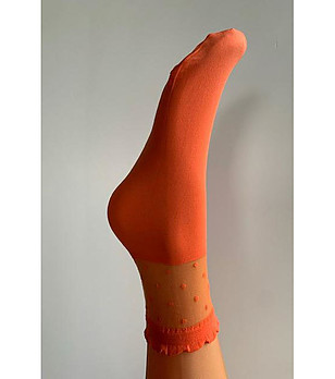 Оранжеви дамски чорапи Bibbi 30 DEN снимка