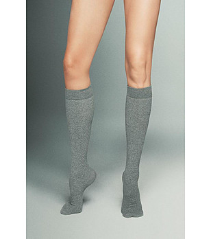 Дамски чорапи в сив меланж Francess 60 DEN снимка