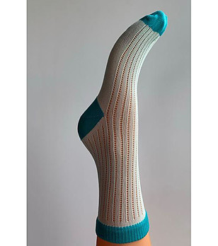 Дамски къси чорапи в сини нюанси Gaja снимка