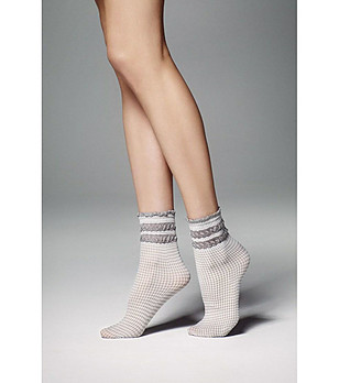 Къси дамски чорапки на пепит Lisetta 40 DEN снимка