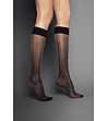 Черни дамски 3/4 чорапи със златисти нишки Jakie-0 снимка