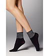 Черни чорапи със сребристи нишки Jasmine 40 DEN-0 снимка