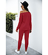 Червен дамски комплект от блуза и панталон Dita-1 снимка