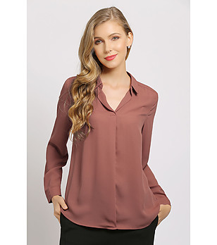 Дамска блуза в цвят керемида Tiara снимка