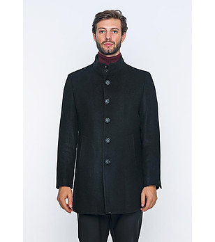 Мъжко палто в черно Sylas снимка