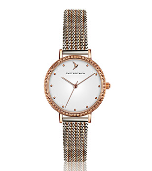 Дамски часовник в розовозлатисто и сребристо Karmelia снимка