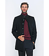 Мъжко палто в черно Sylas-4 снимка