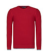 Червен памучен мъжки пуловер Glors-0 снимка