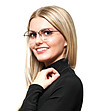 Черни unisex метални полурамки за очила-1 снимка