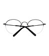 Черни unisex метални полурамки за очила-3 снимка