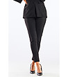 Дамски елегантен панталон Abbie в черно-3 снимка